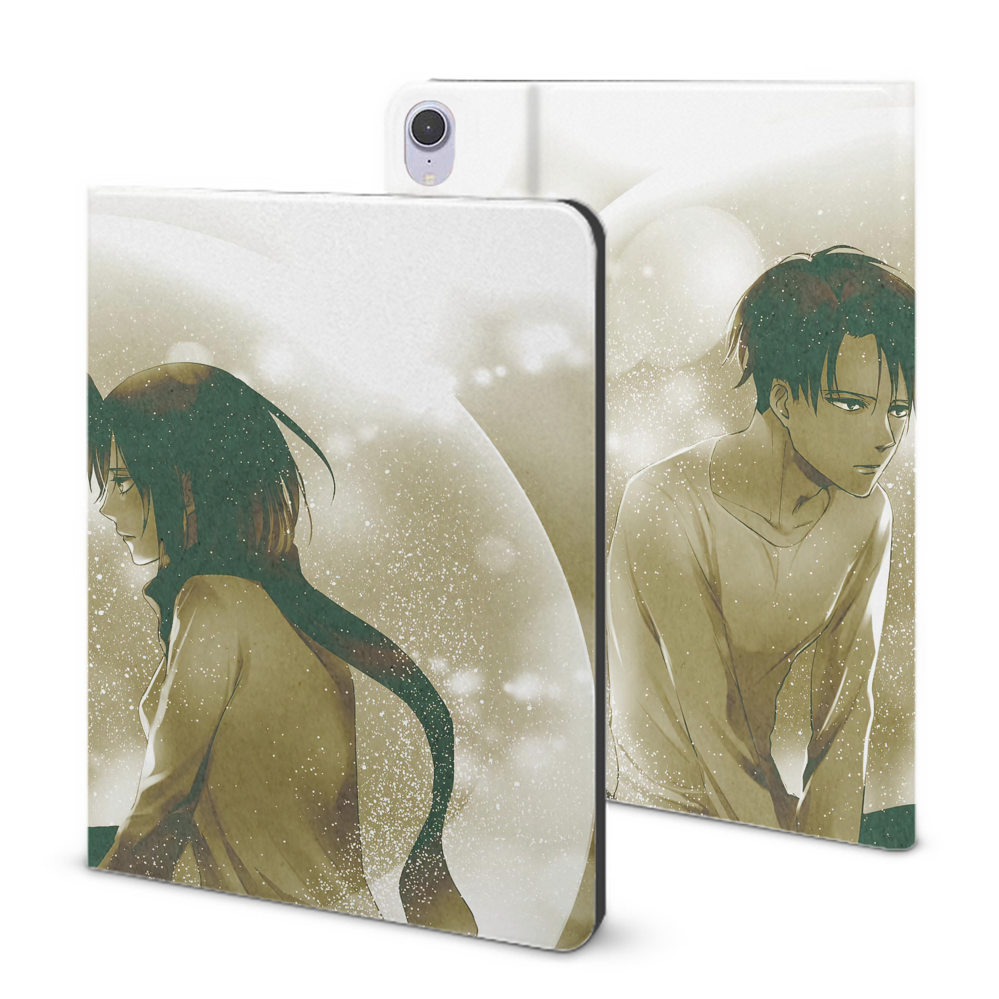 （画像用） 進撃の巨人 Attack on Titan IPad ケース ブック型 PUレザー TPU 耐衝撃 軽量 薄型 ペン収納なし 全面保護 IPad 各モデル対応